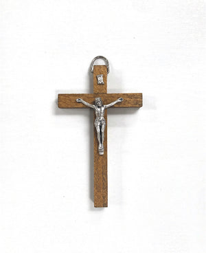 4” Crucifix with Silver Corpus