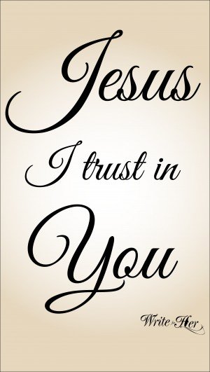Jesus I Trust In You Infinity Inspirational Scarf