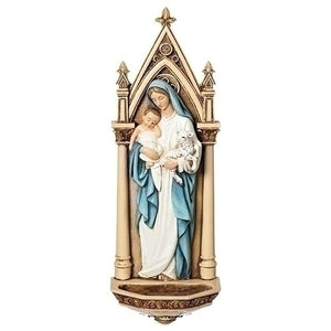 7.75"H Mary w/Child Water Font