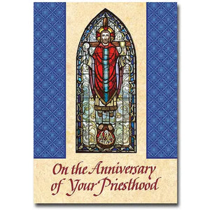 On the Anniversary of Your Priesthood - Card