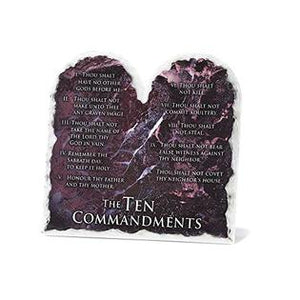 The 10 Commandments Table Plaque