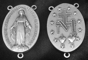 Dark Wood Rosary - Authentic Miraculous Medal