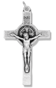 The Medal-Crucifix of St Benedict (with 18" stainless chain)
