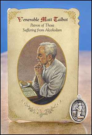 Venerable Matt Talbot Alcoholism Healing Holy Card